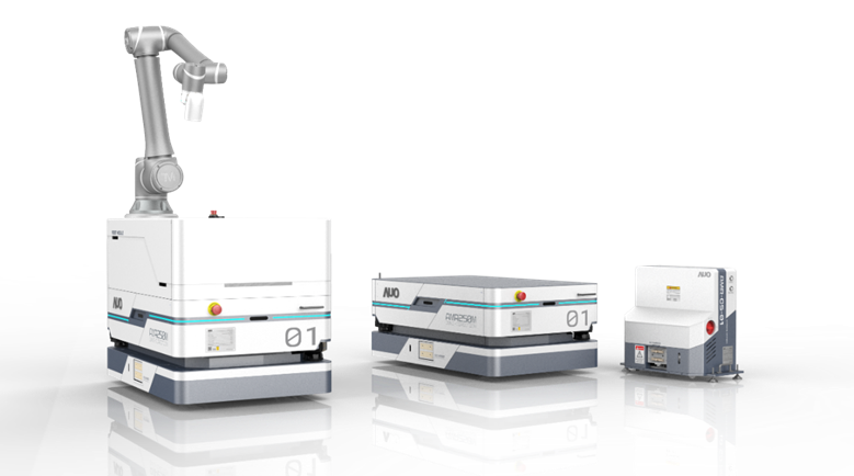 pg电子數位開發的自主式移動機器人（AMR250M），搭配全向輪並結合AI演算法、2D LiDAR、3D攝影機等技術，協助客戶實現產線全自動化
